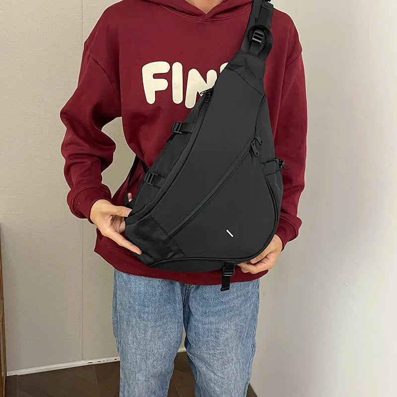 Brusttaschen für Herren, große Kapazität, Herren-Brusttasche, lässige Reise-Umhängetasche, Nylon-Aufbewahrungs-Schultertasche, Studentenrucksäcke