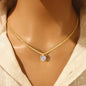1CT Moissanite Diamond Pendant Necklace Women