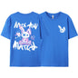 Pink Ragdoll Rabbit Harajuku Print T-Shirt Herren Locker Oversize Kleidung Hip Hop Freizeit Kurzarm S-XXXL Baumwoll-T-Shirt Paar