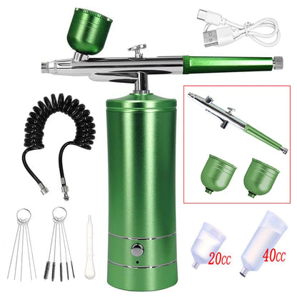 Airbrush Nail Art Painting Kit with Compressor Mini Airbrush for Nail Art Cake Painting Portable Hand Sprayer Gun Airbrush Nail