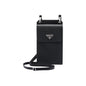 Luxury Saffiano Leather Coin Purse Crossbody Black