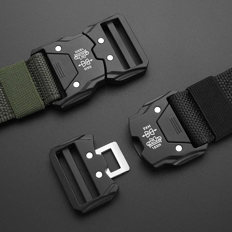 Taktischer Gürtel – Langlebige Automatische Schnalle, Perfekt für Outdoor-Abenteuer, Unisex Accessoires für Herren und Damen