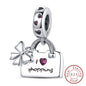 Hot Sale 925 Sterling Silve Charms Beads Forever Love Heart Sister Family Life Charms Dangle For Bracelet Woman Jewelry Gifts