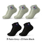 5/10/20 Paar Herren Knöchelsocken Baumwolle Klassische Markenmode Schwarz-Weiße Socken Atmungsaktive Mesh Sportsocken für den Sommer