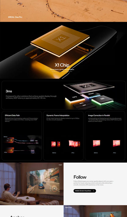 Xreal One Pro AR Glasses 57 FOV NO stray light NO reflections 3ms M2P Latency Glasses For Stream Deck 57-66 mm 66-75 mm IPD