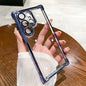Luxury Plating Clear Case Samsung S24 S25 S23 | Shockproof