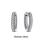 Original 925 Sterling Silber Ohrringe 2025 Stecker Creolen Kristall Ohrringe für Damen Roségold Krone Herz Unendlichkeit Biene Ohrring Schmuck