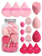 Spring 15 Cans,3 Loose Powder Puffs & 3 Mini Loose Powder Puffs & 3 Mini Makeup Eggs & 3 Mini Air Cushion Puffs, Foundation Mix