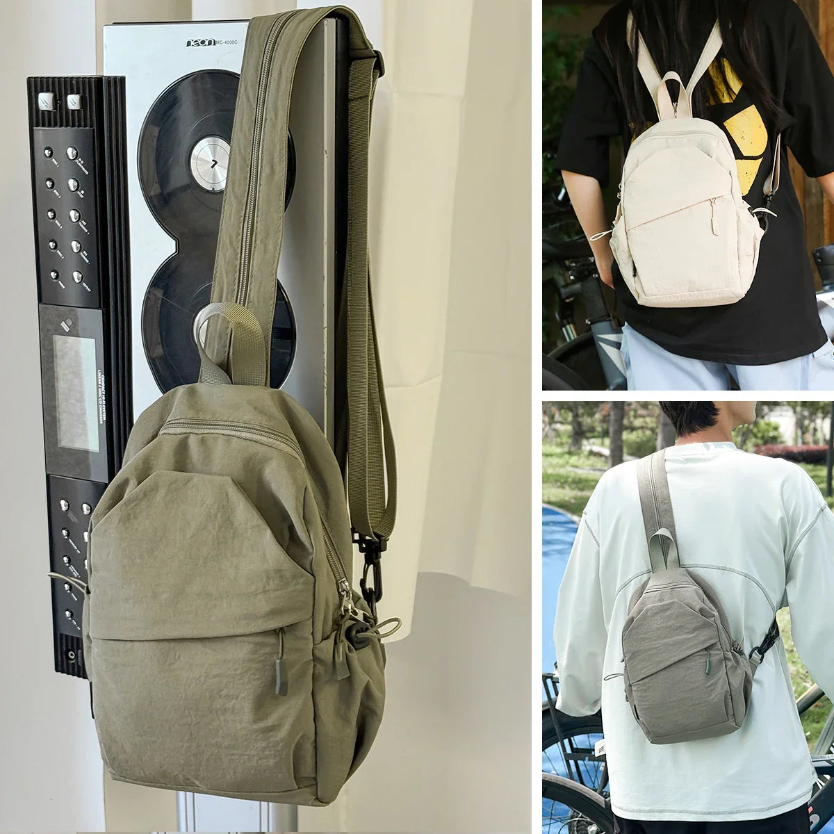 Lightweight Crossbody Chest Bag for Cycling & Outdoor Sports