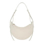 2025 French fashion genuine leather women's shoulder bag, crescent bag, niche design zipper closure shoulder crossbody bag
