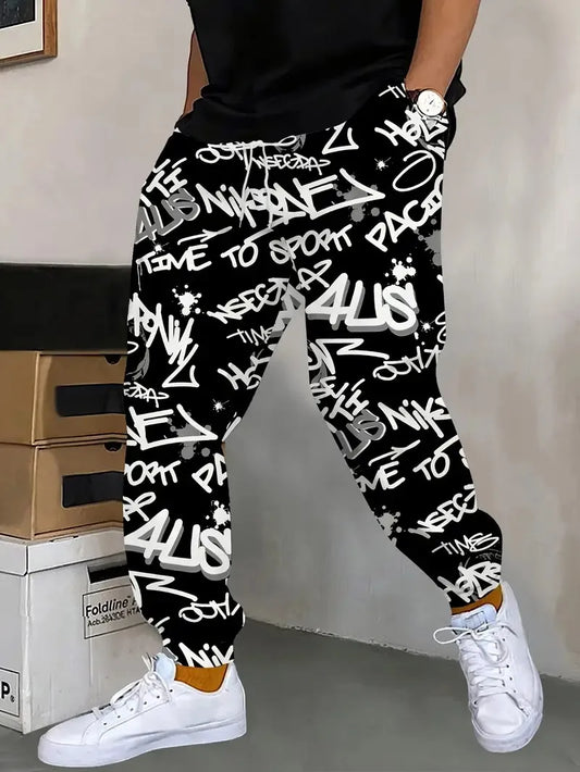 Men's Casual Trousers Joggers Warm Fitness Drawstring Sweatpants