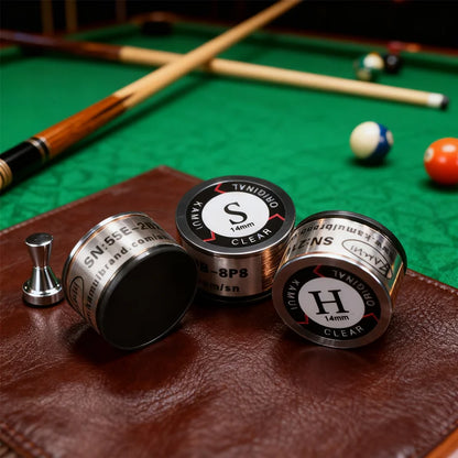 NEU Präzisions-Profibillard-Queuespitze 14mm, Multi-Härte SS/S/M/H Snooker-Tips, Ersatz-Pool-Queuespitzen-Zubehör