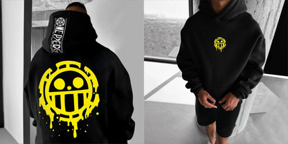 25 A best-selling men's pure cotton sweatshirt in collaboration with the Japanese anime One Piece for daily commuting and sports