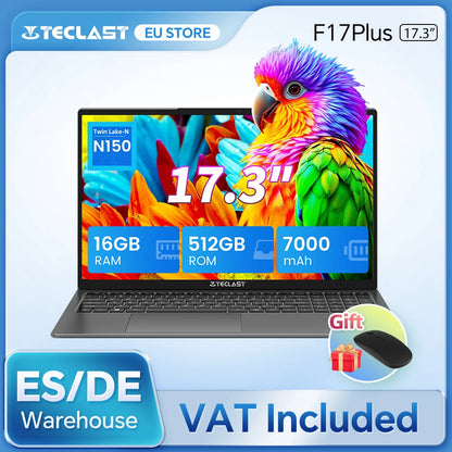Teclast F17Plus 17.3" Laptop 16GB RAM 512GB SSD