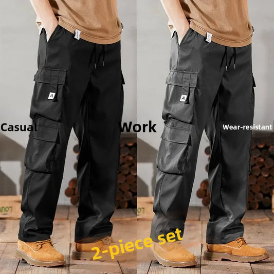 Men's Workwear Pants Loose Fit Wear-Resistant Durable Pants Casual