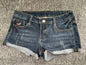 Women's Low Waist Denim Shorts | Embroidery Slim Fit
