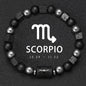 12 Zodiac Bracelets Natural Stone Cancer Virgo Leo Libra Bracelet Couples Friendship Gifts Bracelets Jewelry pulsera hombre