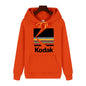 Kodak Brand Fashion Retro Y2K Print Autumn and Winter Men Sports Hoodie Outdoor Casual Casual Comfortable Street Jacket Clothing