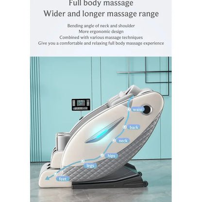 4D Massage Chair with Full Body Relaxation Function 2025 Zero Gravity SL-Track Shiatsu with Bluetooth Speaker and AI Control