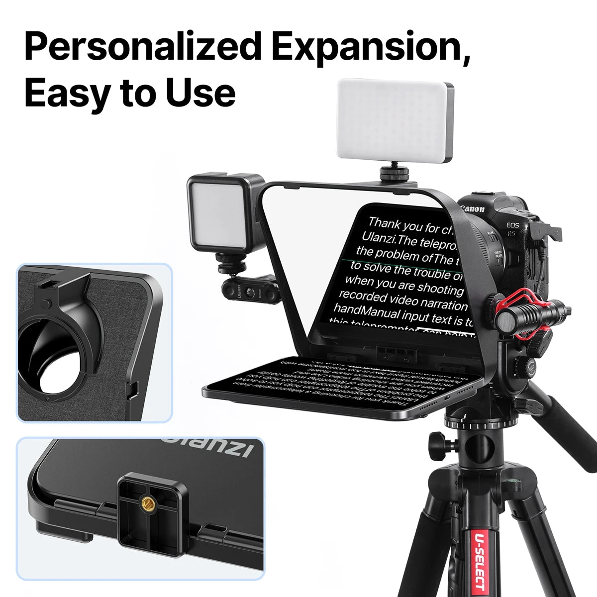 Ulanzi RT02 Universal Teleprompter for Camera & Phone
