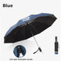Car Led Light Automatic Folding Windproof Sunshade Umbrella For Volkswagen R Touareg Tiguan Magotan GTI Golf Passat Arteon Polo