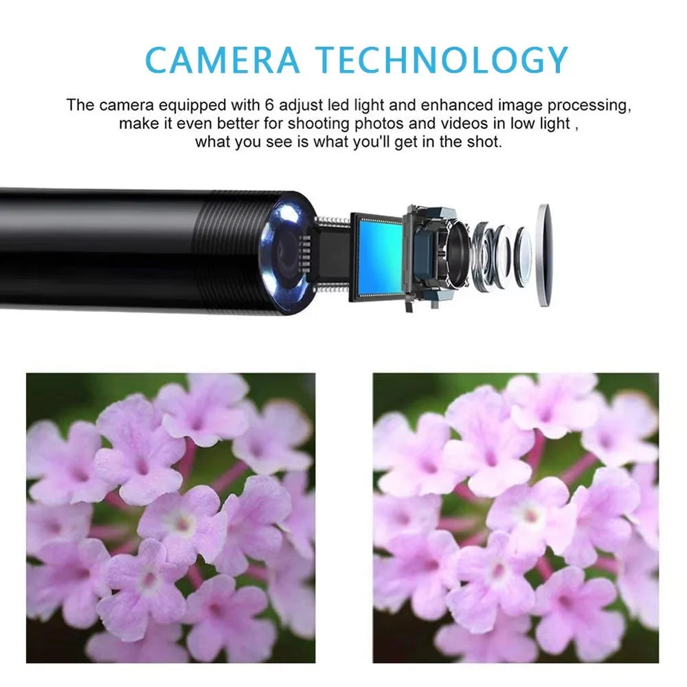 Type-C Endoscope Camera IP67 Waterproof 5.5/7mm LED