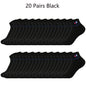 5/10/20 Paar Herren Knöchelsocken Baumwolle Klassische Markenmode Schwarz-Weiße Socken Atmungsaktive Mesh Sportsocken für den Sommer