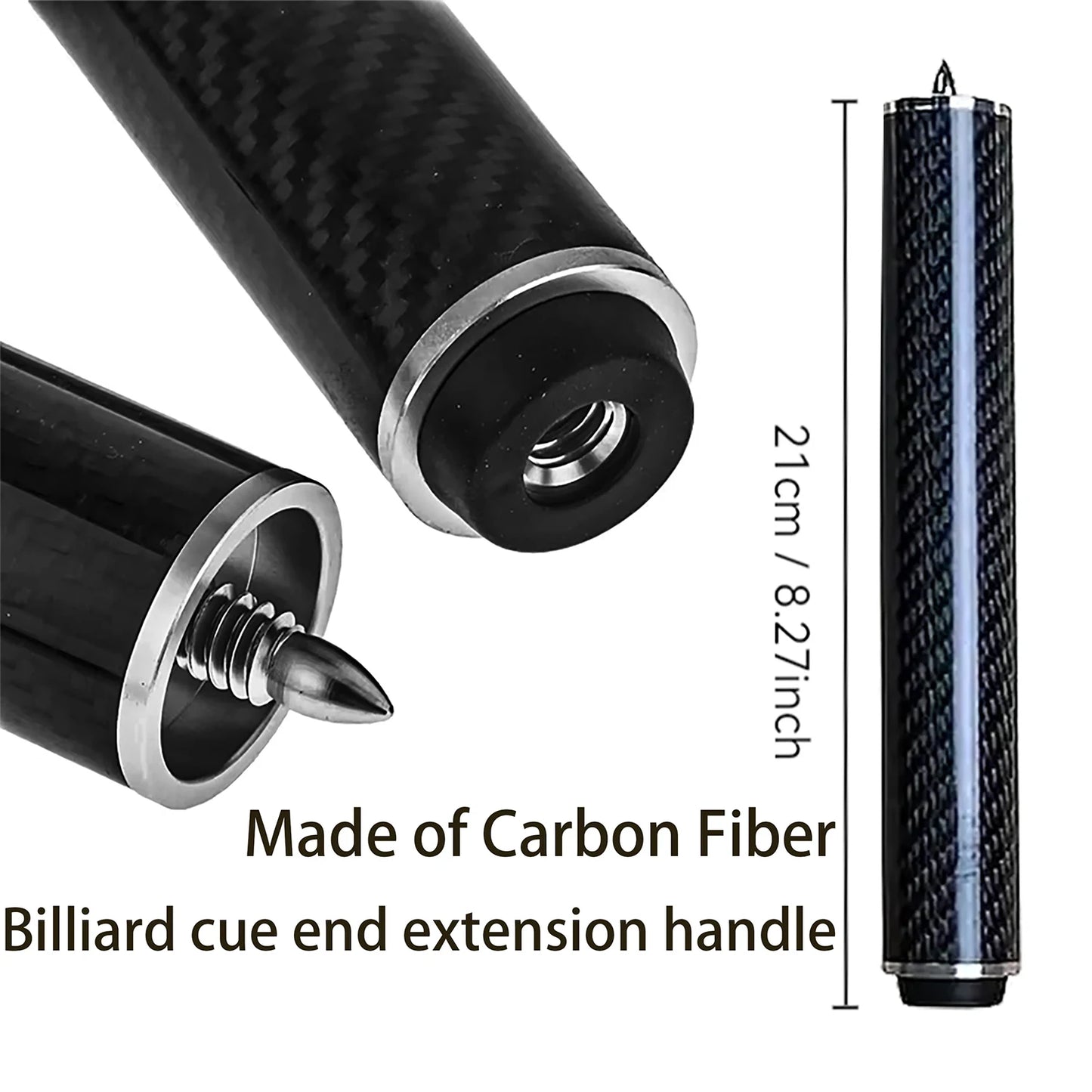 5-PC Carbon Pool Cue Bag Set – 148cm 13mm 20oz