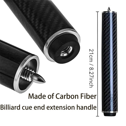 5-PC Carbon Pool Cue Bag Set – 148cm 13mm 20oz