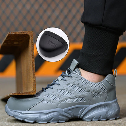 Breathable Mesh Safety Shoes Lightweight Work Sneakers