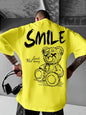 Men's Teddy Bear Print T-Shirt | Breathable Summer Top