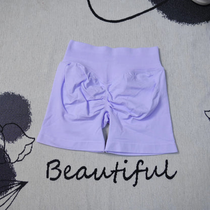 df Dynamic Shorts 4.5" Women's Seamless Yoga Shorts High Waisted Butt Lifting Breathable Workout Gym Running Comfort