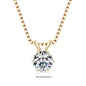 RAPRGOLD Certified 0.5-5ct Moissanite Pendant Necklaces S925 Sterling Silver Solitaire Necklace Chains For Women Jewellry Gifts