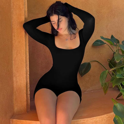 Sexy langärmeliger, rückenfreier Yoga-Overall mit Hosenträgern und Po-Lifting, enger Overall für Damen