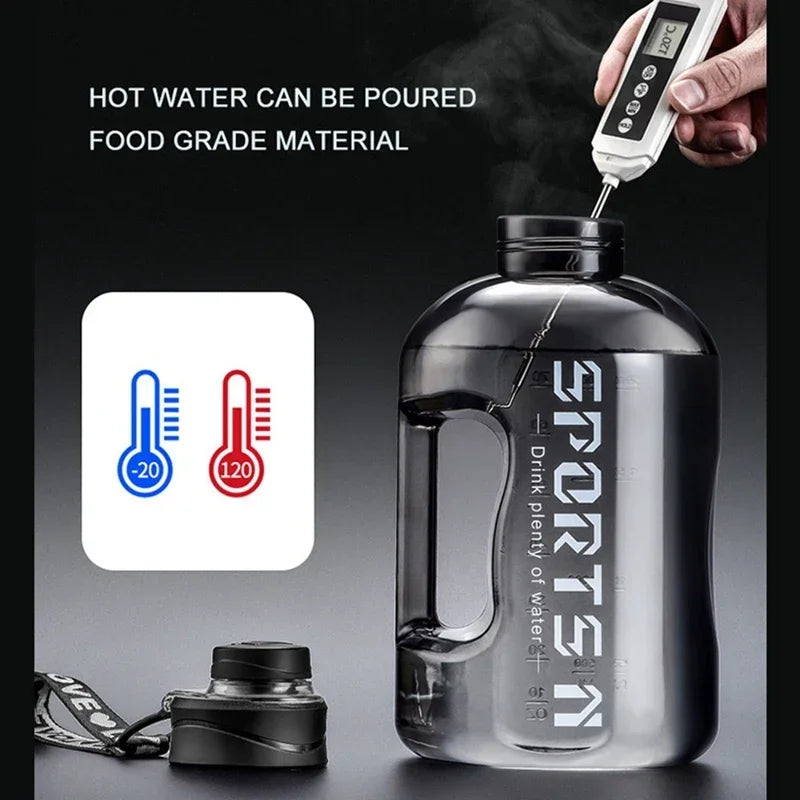Sports Water Bottle 1.7L/2.7L Gym Cycling Portable