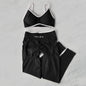 TEVEO 2 Pièces Ensemble De Sport Femme Leggings Vêtements D'Entraînement Ensemble De Soutien-gorge Sans Couture Scrunch Legging