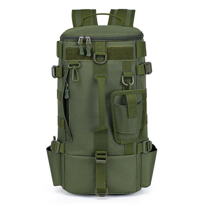 Taktischer Angelrucksack, Gerätetasche mit Rutenhaltern, Angelausrüstung, Molle, Camping, Wandern, Multifunktionale Outdoor-Tasche