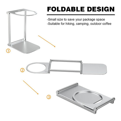 Foldable Coffee Drip Holder Aluminum Alloy Support Stand For Wireless Electric Portable Espresso Coffee Machine Accessories