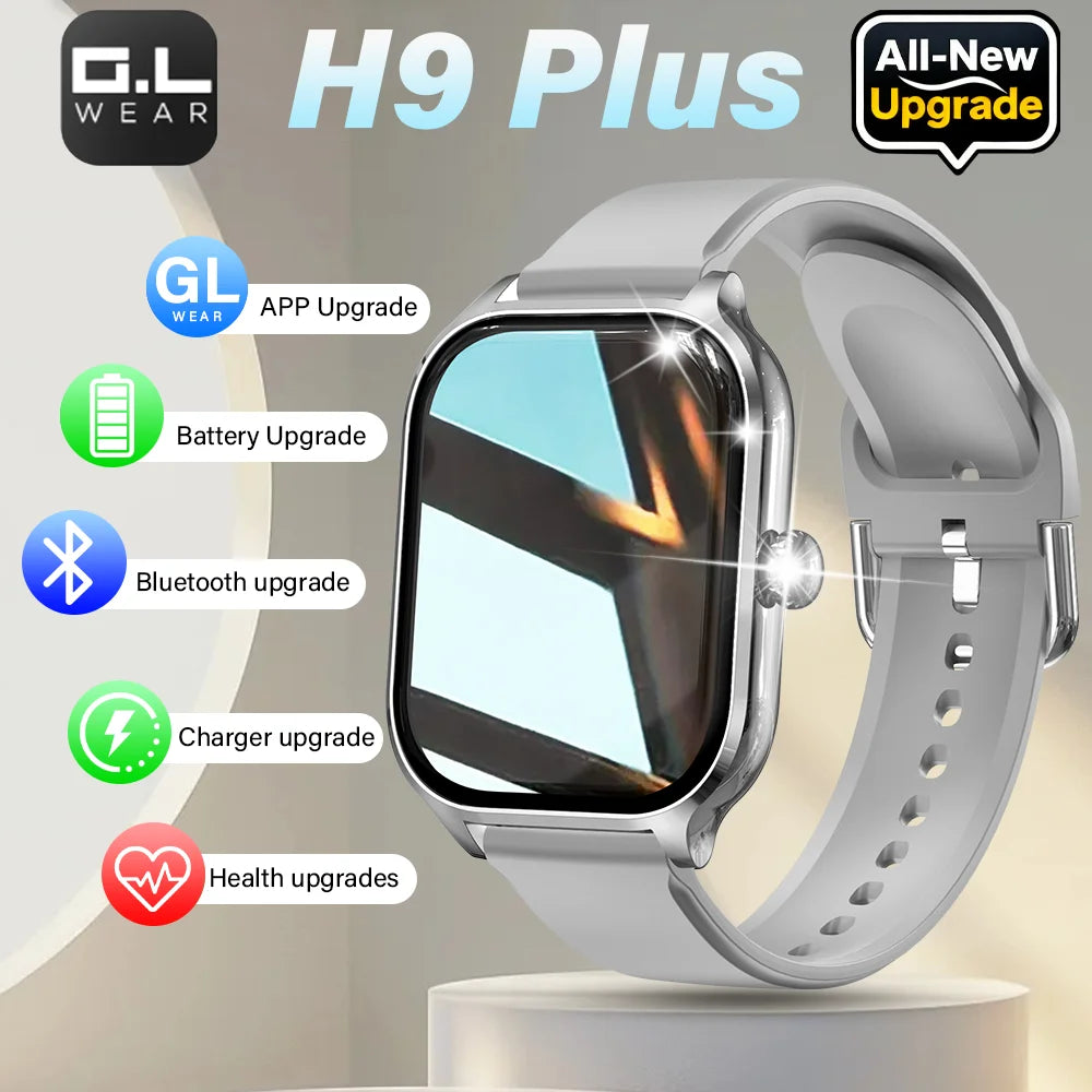 LAXASFIT Neue H9 Promax Smartwatch Zifferblatt zum Annehmen von Anrufen Kalorien-Tracking Herzfrequenz-Oximetrie-Überwachung Bluetooth Smartwatch