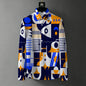 Men's Retro Baroque Print Business Casual Shirt