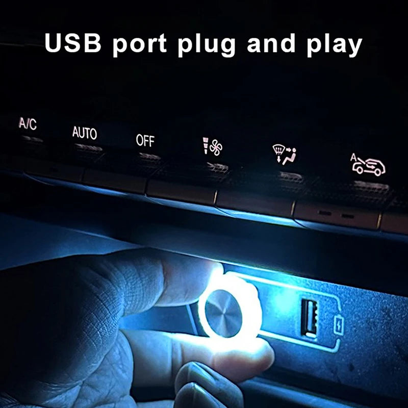 Portable Car USB Ambient LED Atmosphere Light