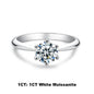 AnuJewel 1ct 2ct 3ct 5ct D Color Moissanite Engagement  Ring for Women 925 Sterling Silver Gold Plated Solitaire Rings Wholesale