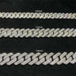 925 Sterling Silver Cuban Necklace Vvs Moissanite Diamond 10mm 12mm 14mm Link Chain Iced Out Cuban Link Chain Hip Hop Jewelry