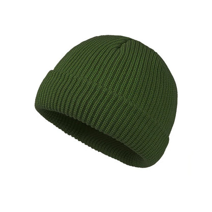 Rimiut Strickmütze für Herren & Damen Mützen Wolle Mode Einfache Warme Mütze Beanies Einfarbig Herbst Winter Mütze Trendiger Stil