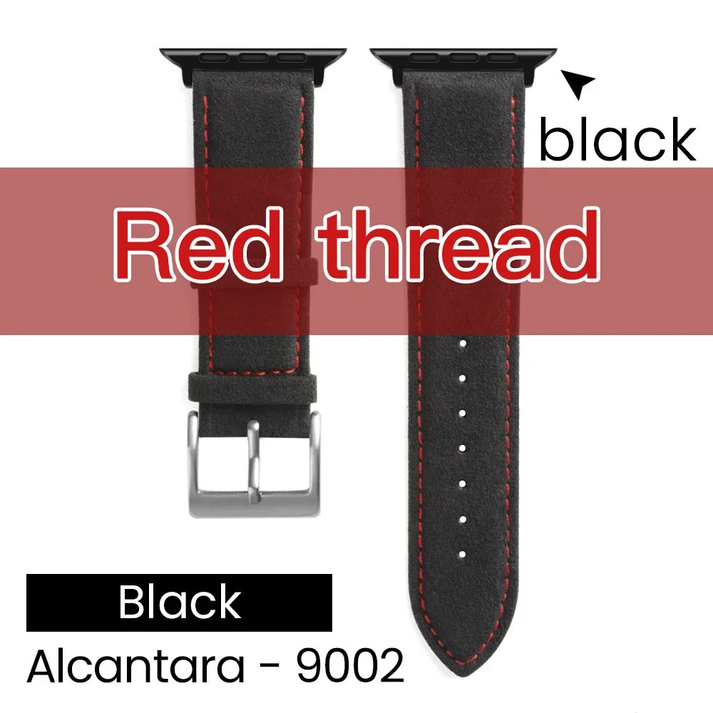 YMW Alcantara Apple Watch Band - Suede Leather Strap