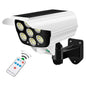 77 LED Outdoor Motion Sensor Solar Lights FloodLight Waterproof Wireless Dummy Decoy Fake Security Camera for Porch Garden Patio