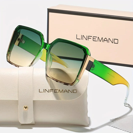 Women's UV400 Large Frame Sunglasses Set