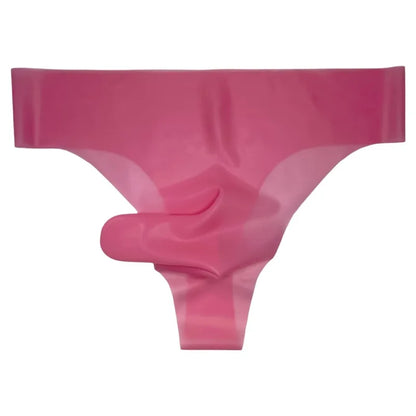 Pink thong on a white background
