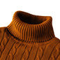 Rollkragenpullover lässig Herren Rollkragen Strickpullover Warmer Herren Pullover Wollpullover