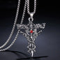 European And American Fashion Personality Retro Gothic Cross Necklace For Men And Women Street Hip-Hop Trendsetters Versatile Pe